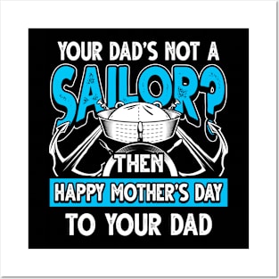 Funny Saying Sailor Dad Father's Day Gift Posters and Art